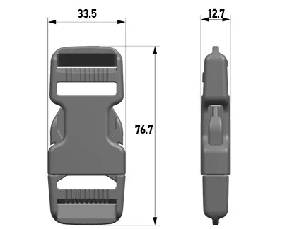 Фастекс  Woojin Plastic 25мм 5000/5317 TAN