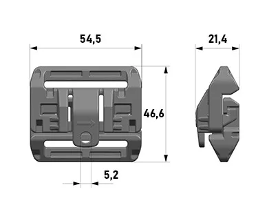 Система быстрого сброса 40мм Woojin Plastic 3171/3172 (L) Олива