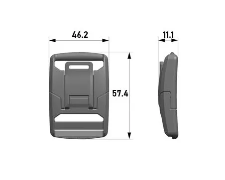 Фастекс магнитный Woojin Plastic 38мм 3348/3349 TAN