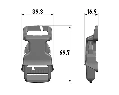 Фастекс Woojin Plastic 25мм 3156/3159 Олива
