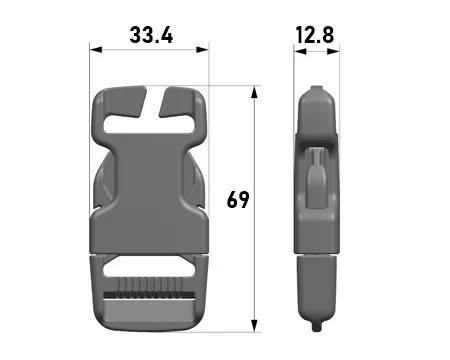 Фастекс Woojin Plastic 25мм 3150/3153 Олива