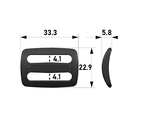  Пряжка Woojin Plastic 25мм 4129 TAN